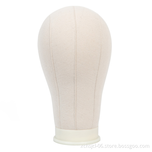 Canvas Block Head Mannequin Head Wig Display Styling Wig Stand Hair Extension Tools Wig Making Styling Displaying for Women
